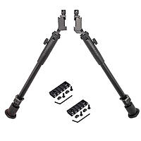 shoXx Zweibein Dual Bipod 23-30,5cm Aluminium mit Picatinny-Rail-Kit schwarz